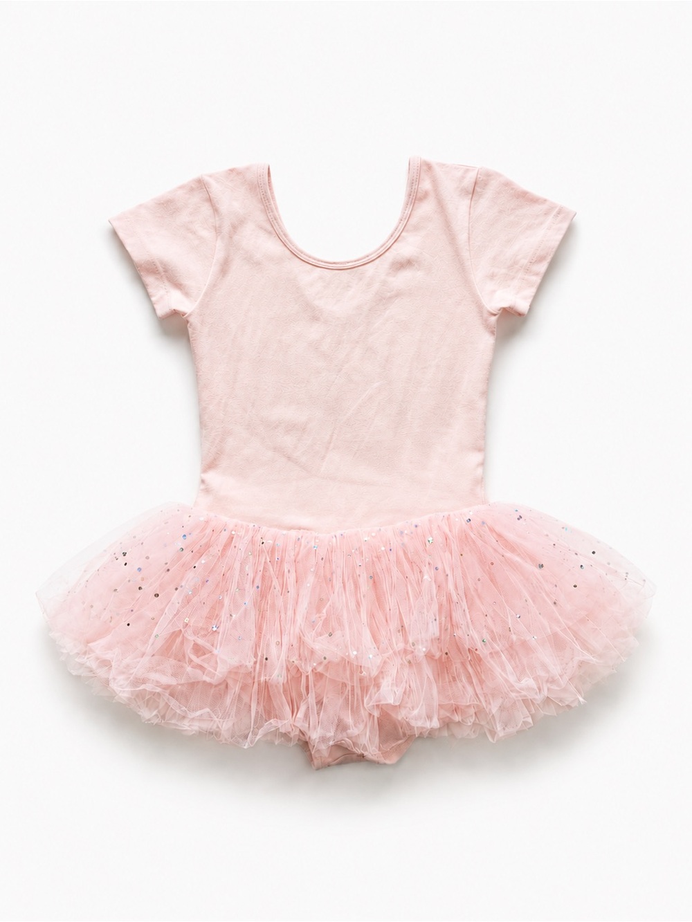 Pink Ballet Tutu Leotard Set with NEW 90D Dance Tights – Size 130 - Picture 2 of 5